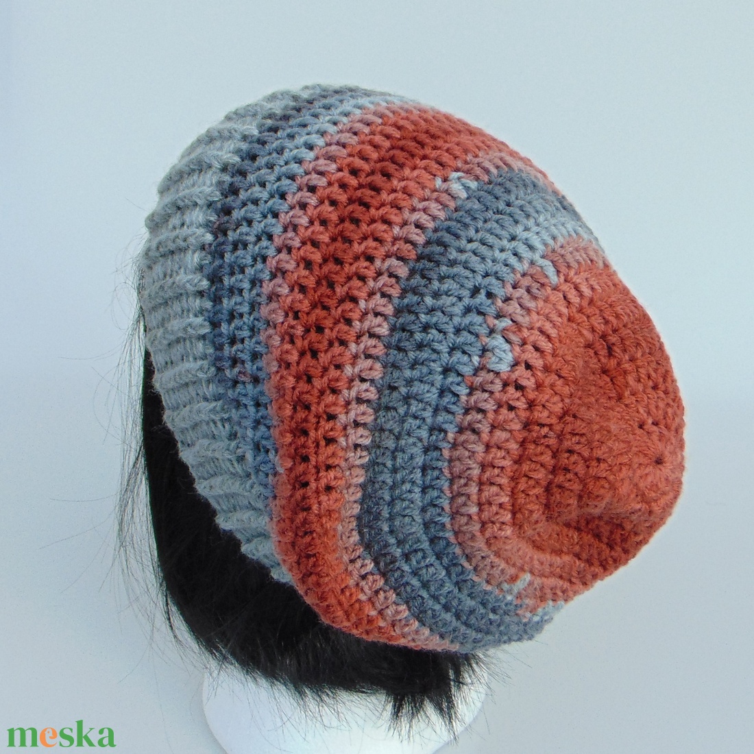 Clara / slouchy fazonú női sapka /  horgolt sapka  - ruha & divat - sál, sapka, kendő - sapka - Meska.hu