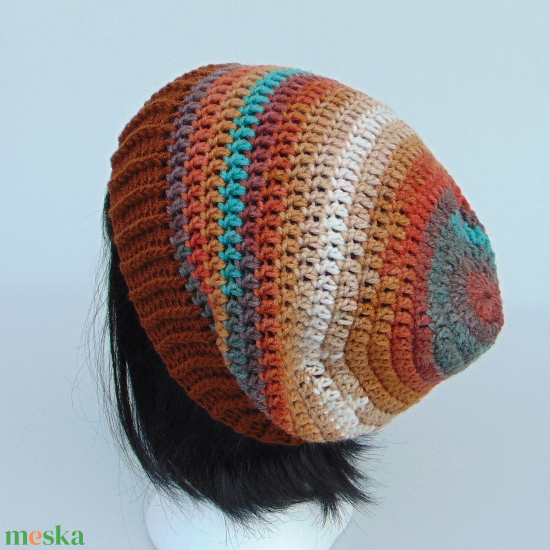 Lisa / slouchy fazonú női sapka /  horgolt sapka  - ruha & divat - sál, sapka, kendő - sapka - Meska.hu