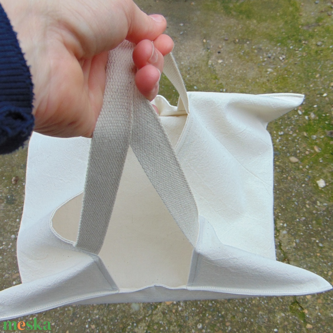 Ételhordó táska / nyers pamut - táska & tok - uzsonna- & ebéd tartó - ebéd tasak, doboz - Meska.hu