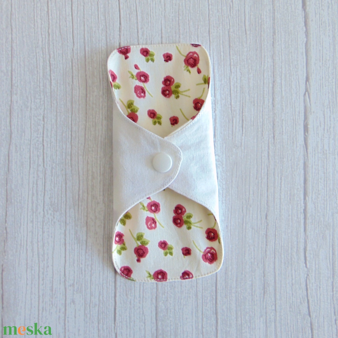 Dana mosható tisztasági betét 16 cm / ekrü - rózsák - szépségápolás - intim higiénia - tisztasági betét - Meska.hu