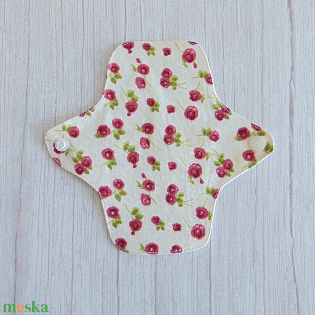 Dana mosható tisztasági betét 16 cm / ekrü - rózsák - szépségápolás - intim higiénia - tisztasági betét - Meska.hu