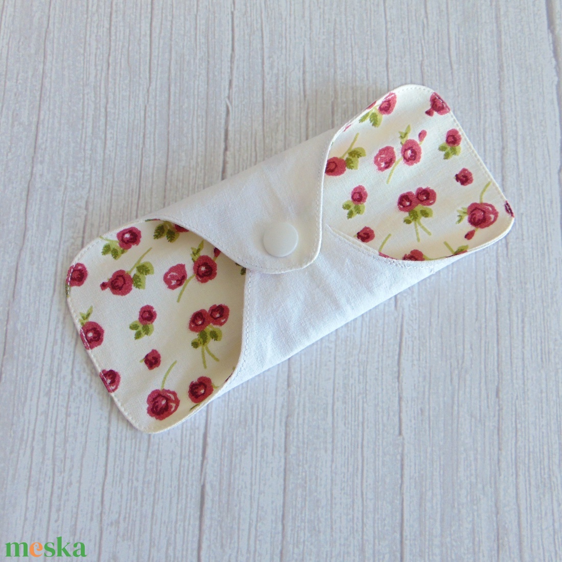 Dana mosható tisztasági betét 16 cm / ekrü - rózsák - szépségápolás - intim higiénia - tisztasági betét - Meska.hu
