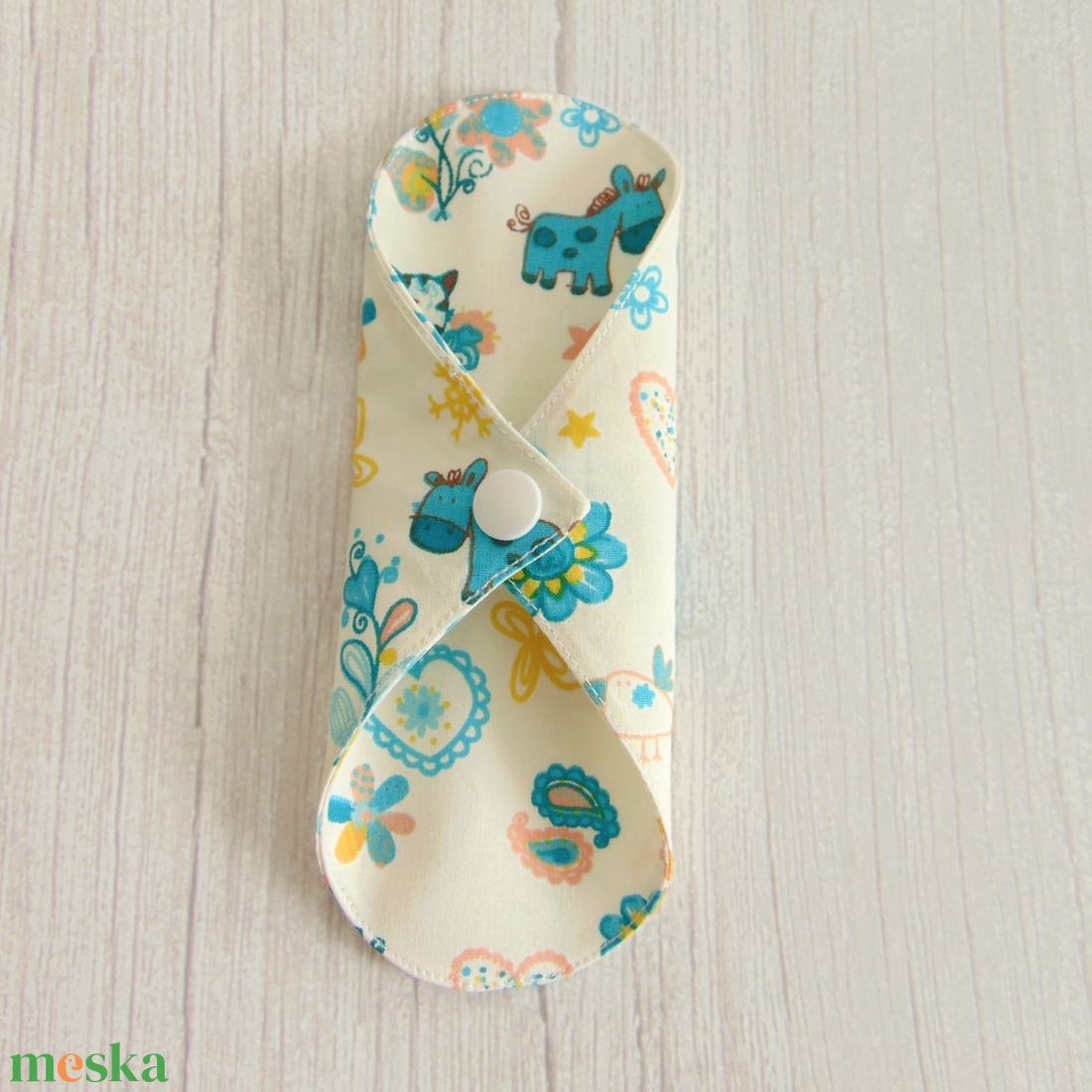 Sarah mosható tisztasági betét 17 cm / állatkák és virágok - szépségápolás - intim higiénia - tisztasági betét - Meska.hu