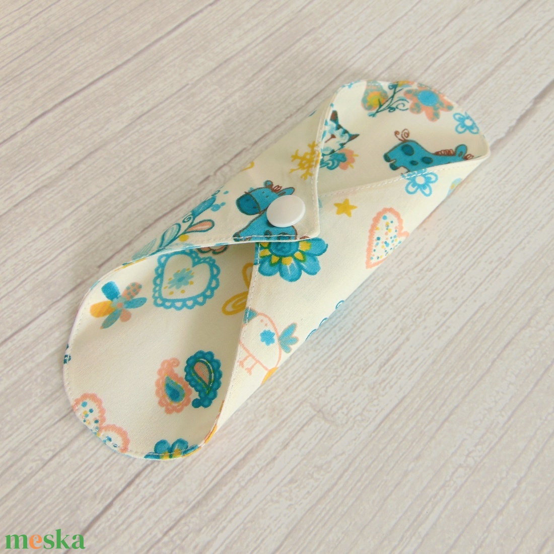 Sarah mosható tisztasági betét 17 cm / állatkák és virágok - szépségápolás - intim higiénia - tisztasági betét - Meska.hu