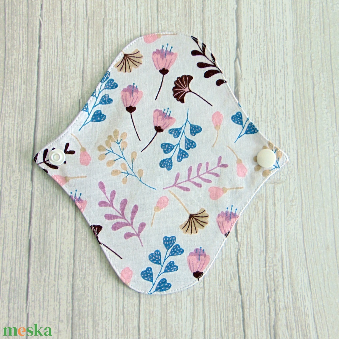 Sarah mosható tisztasági betét 17 cm / rózsaszín - barna levelek - szépségápolás - intim higiénia - tisztasági betét - Meska.hu