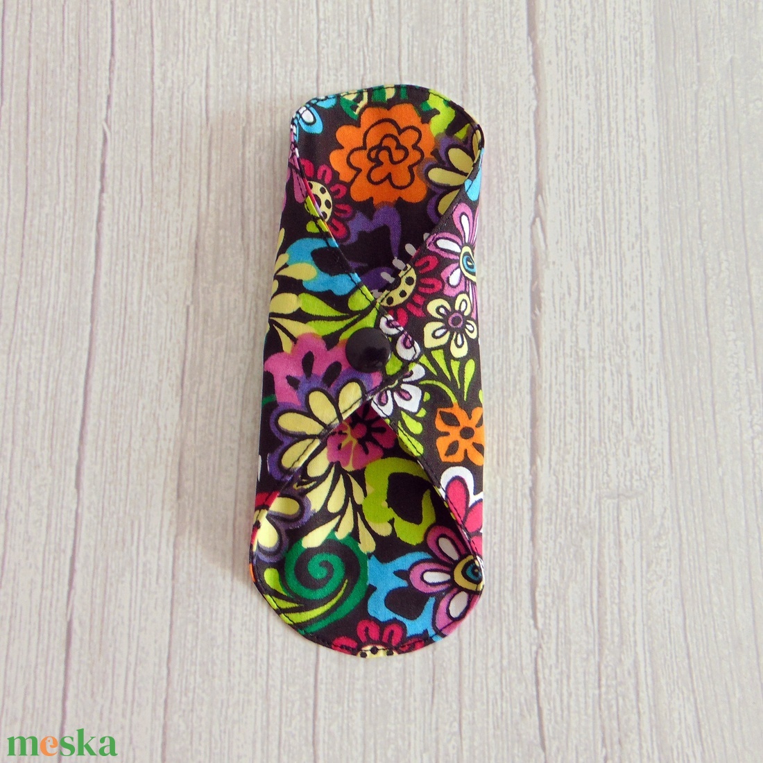 Sarah mosható tisztasági betét 17 cm / mexikói színes virágok - szépségápolás - intim higiénia - tisztasági betét - Meska.hu