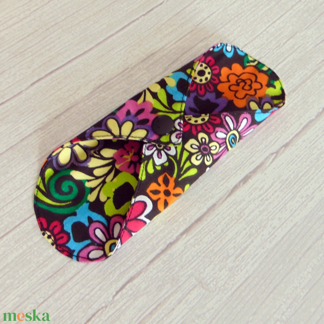 Sarah mosható tisztasági betét 17 cm / mexikói színes virágok - szépségápolás - intim higiénia - tisztasági betét - Meska.hu