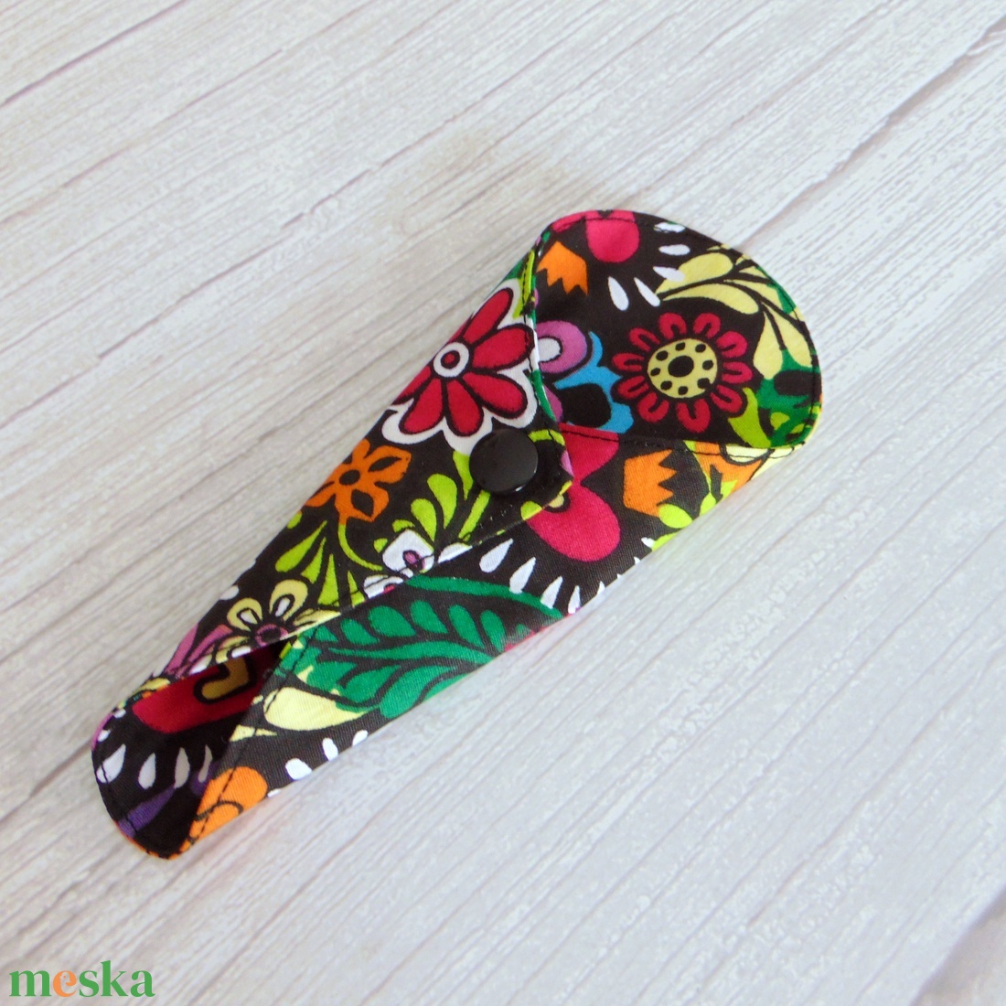 Mosható tanga tisztasági betét / mexikói színes virágok - szépségápolás - intim higiénia - tisztasági betét - Meska.hu