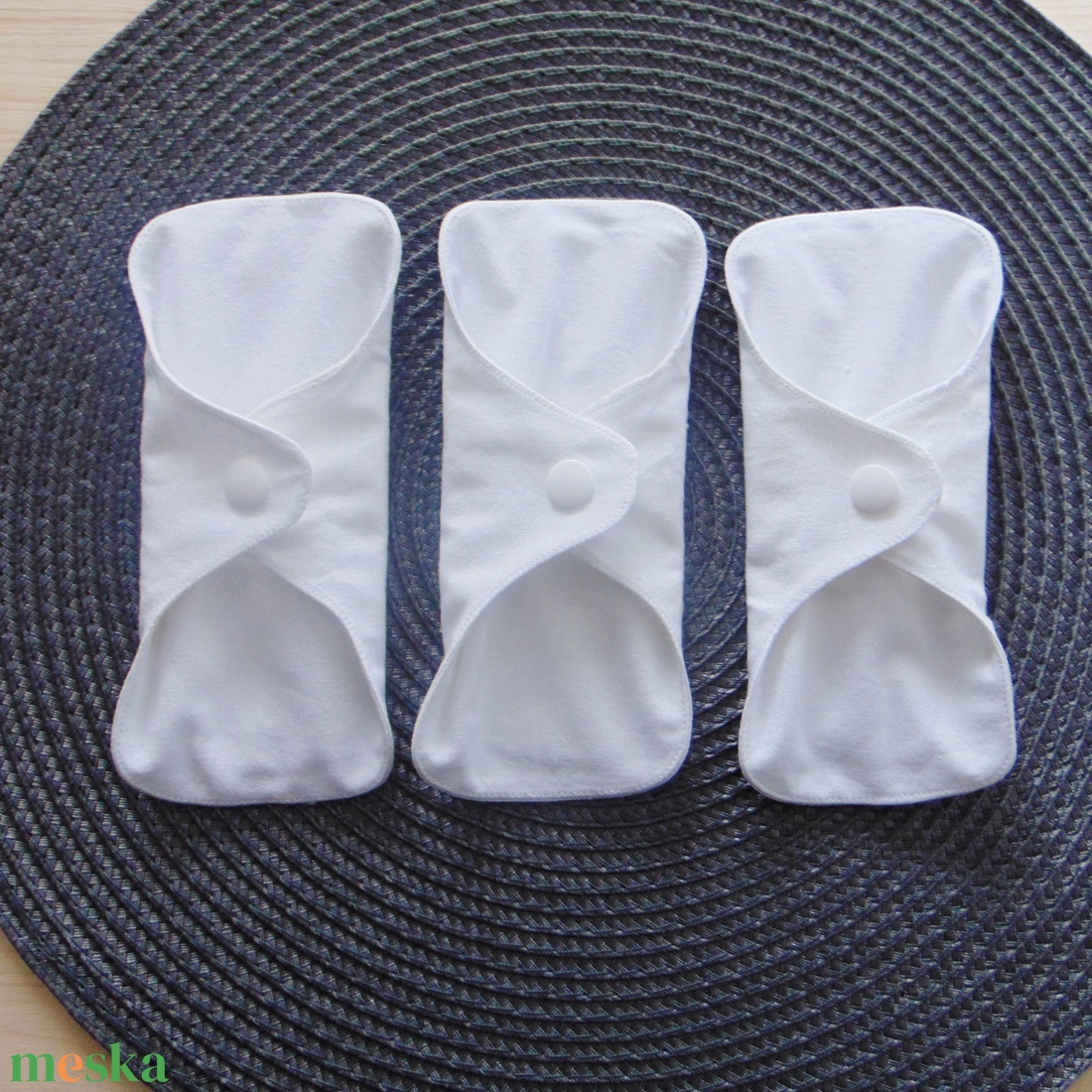 Dana MINI betét csomag (3 db/ cs) 16 cm / fehér / mosható betét, mosható intimbetét - szépségápolás - intim higiénia - tisztasági betét - Meska.hu