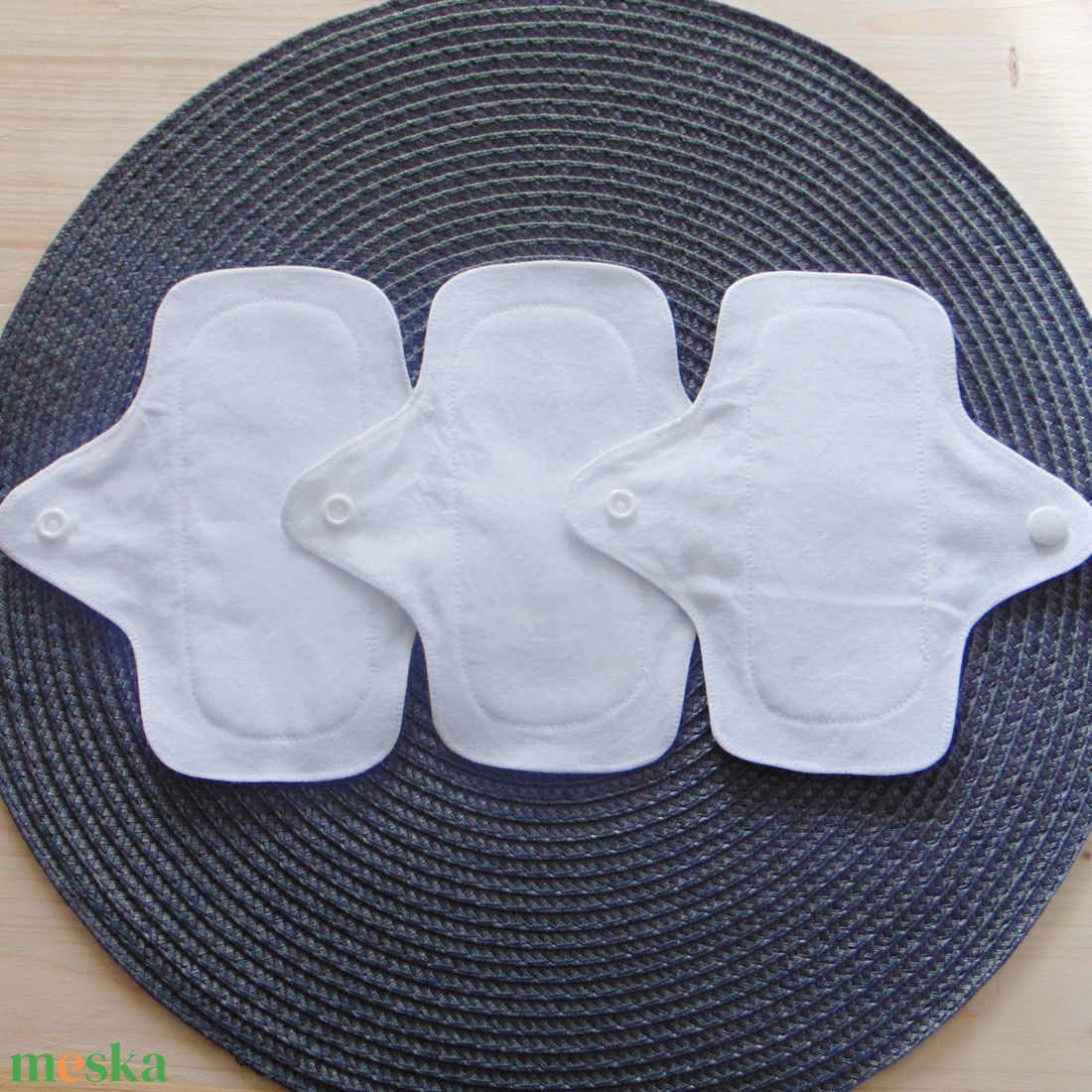 Dana MINI betét csomag (3 db/ cs) 16 cm / fehér / mosható betét, mosható intimbetét - szépségápolás - intim higiénia - tisztasági betét - Meska.hu