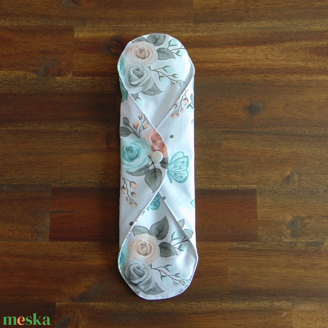 Lara mosható női betét 28 cm / mexikói színes virágok / intimbetét, mosható textil betét, környezetbarát termék - szépségápolás - intim higiénia - intimbetét - Meska.hu