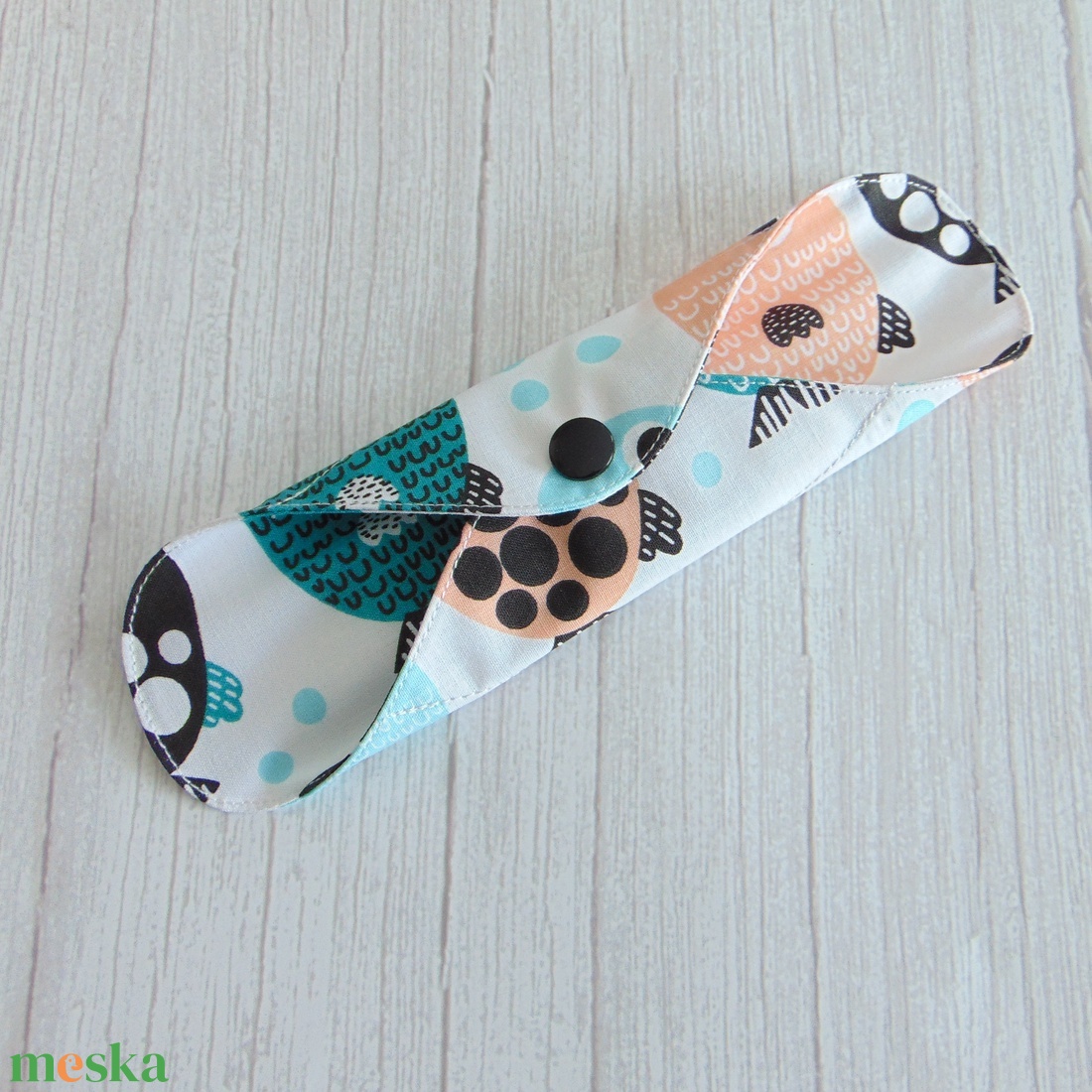 Lara mosható tisztasági betét 19,5 cm / halacskák / vékony, kényelmes intimbetét,  környezetbarát termék - szépségápolás - intim higiénia - tisztasági betét - Meska.hu