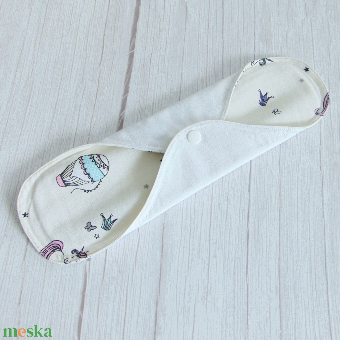 Lara Maxi mosható női betét 31 cm / lovacskázó királylány / mosható textil betét, környezetbarát termék - szépségápolás - intim higiénia - intimbetét - Meska.hu