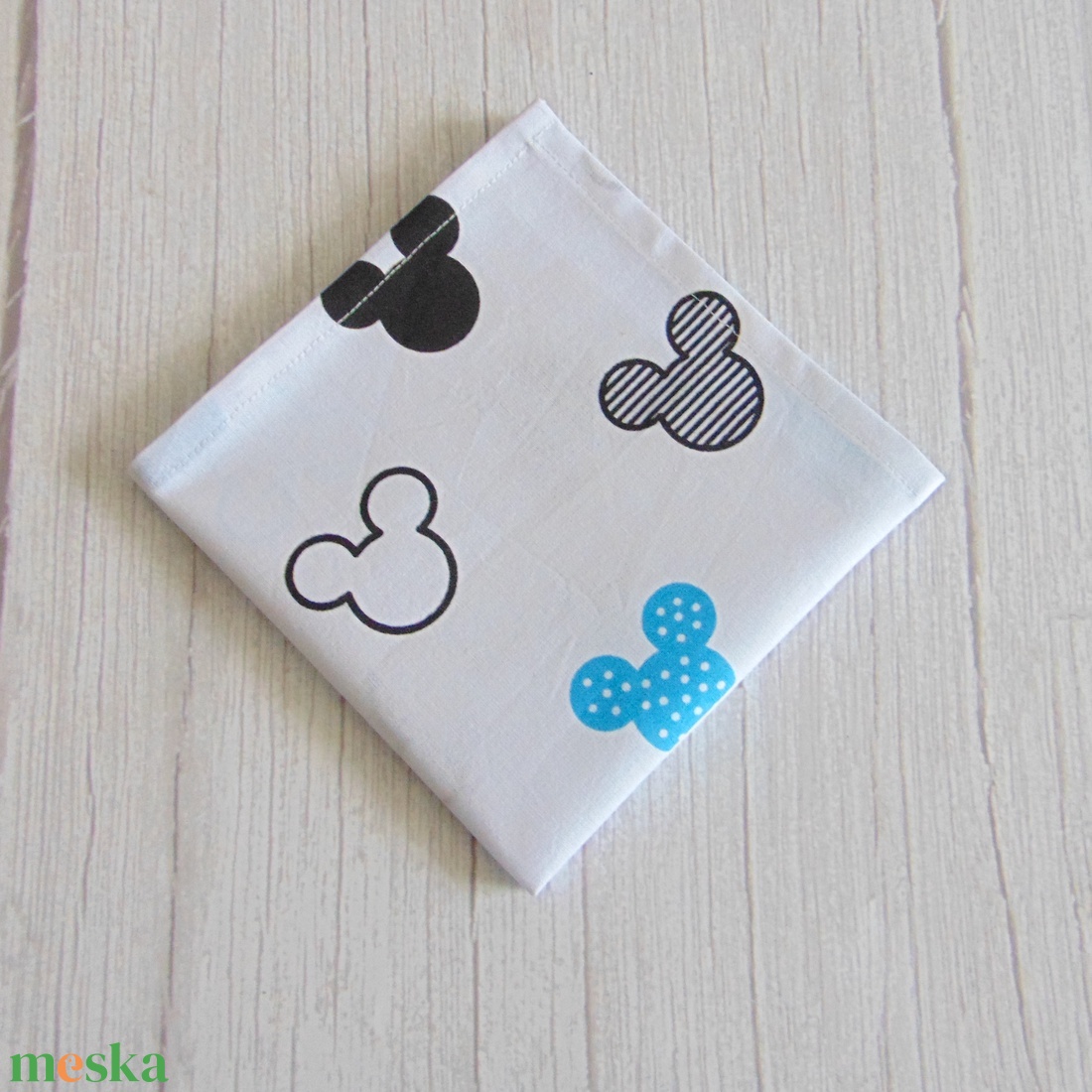 Textil szalvéta - Kék Minnie - táska & tok - uzsonna- & ebéd tartó - szendvics csomagoló - Meska.hu
