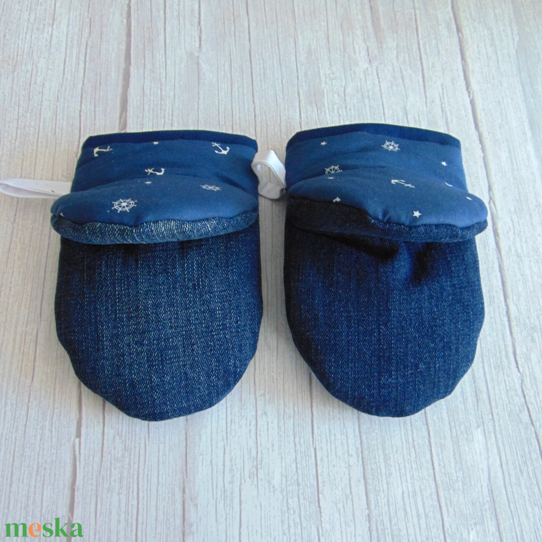 Edényfogó kesztyű / Horgony mintás - otthon & életmód - konyhafelszerelés, tálalás - konyhai textil - edényfogó & edényfedő - Meska.hu