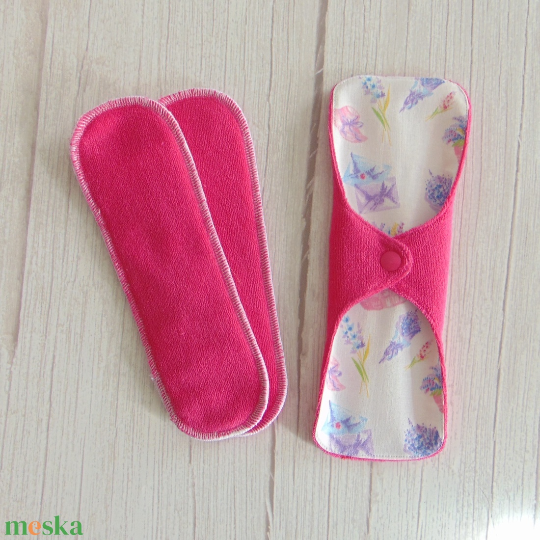 Dana PLUS mosható betét 23,5 cm / frottír / levendulás - szépségápolás - intim higiénia - intimbetét - Meska.hu
