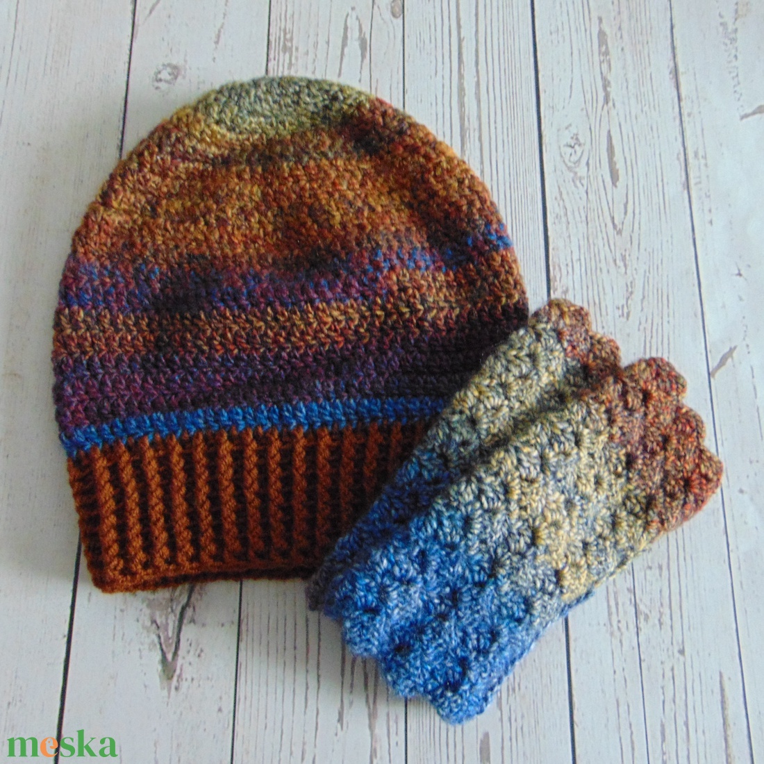 Sadie slouchy fazonú női sapka és kézmelegítő szett  - ruha & divat - sál, sapka, kendő - sapka - Meska.hu
