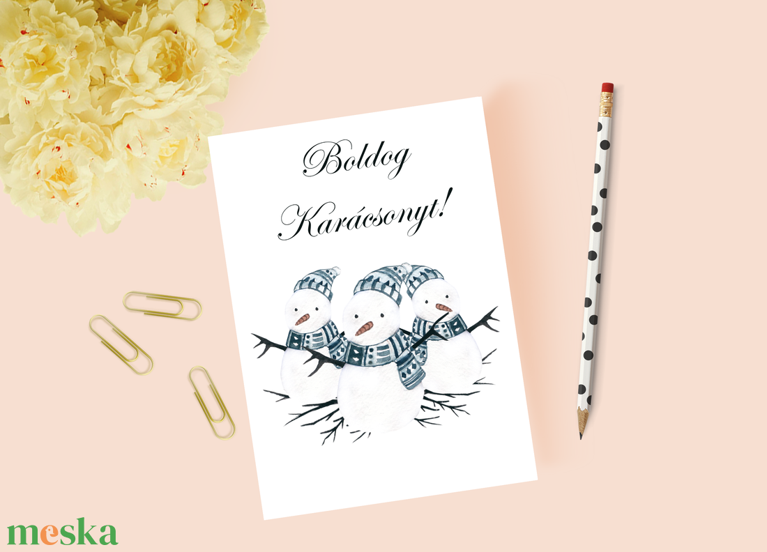 Karácsonyi képeslap, ajándék, üdvözlőlap - karácsony - karácsonyi ajándékozás - karácsonyi képeslap, üdvözlőlap, ajándékkísérő - Meska.hu