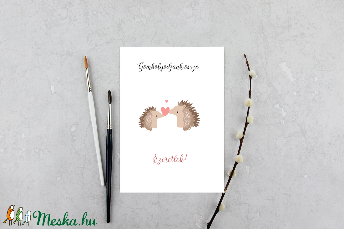 Egyedi szövegezésű Valentin-napi képeslap, üdvözlőlap - otthon & életmód - papír, írószer - ajándékozás kellékei - képeslap, üdvözlőlap - Meska.hu