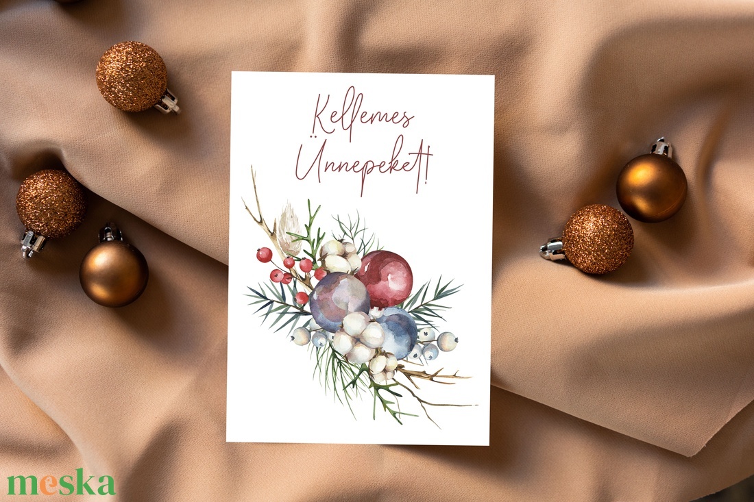 Karácsonyi képeslap, ajándék, üdvözlőlap - karácsony - karácsonyi ajándékozás - karácsonyi képeslap, üdvözlőlap, ajándékkísérő - Meska.hu