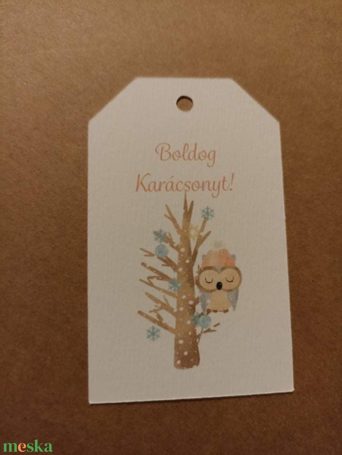 Figurás ajándékkísérő, karácsonyi - karácsony - karácsonyi ajándékozás - karácsonyi ajándékcsomagolás - Meska.hu