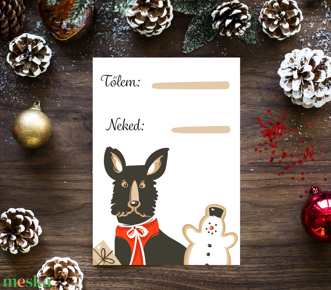 Karácsonyi képeslap, ajándék, üdvözlőlap - karácsony - karácsonyi ajándékozás - karácsonyi képeslap, üdvözlőlap, ajándékkísérő - Meska.hu