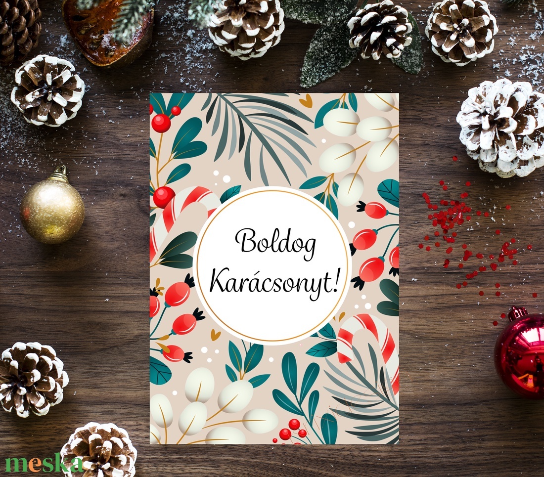 Karácsonyi képeslap, ajándék, üdvözlőlap - karácsony - karácsonyi ajándékozás - karácsonyi képeslap, üdvözlőlap, ajándékkísérő - Meska.hu