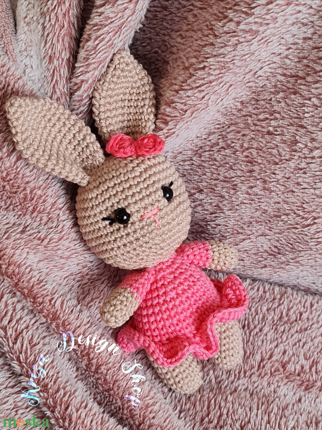 Kézműves horgolt kabala figura - Milli nyuszi (pink) - játék & sport - plüssállat & játékfigura - nyuszi - Meska.hu Kézműves horgolt kabala figura - Milli nyuszi (pink) - játék & sport - plüssállat & játékfigura - nyuszi - Meska.hu