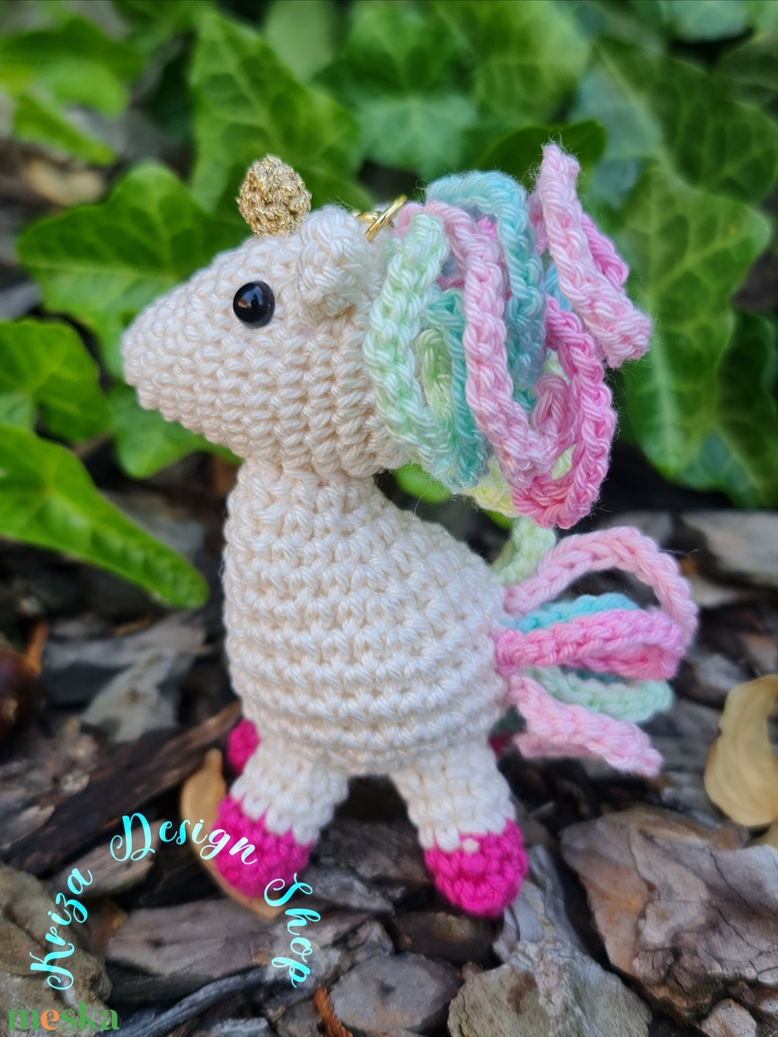 Kézműves horgolt kabalafigurás kulcstartó - Mini unikornis (Pinky) - játék & sport - plüssállat & játékfigura - unikornis - Meska.hu Kézműves horgolt kabalafigurás kulcstartó - Mini unikornis (Pinky) - játék & sport - plüssállat & játékfigura - unikornis - Meska.hu