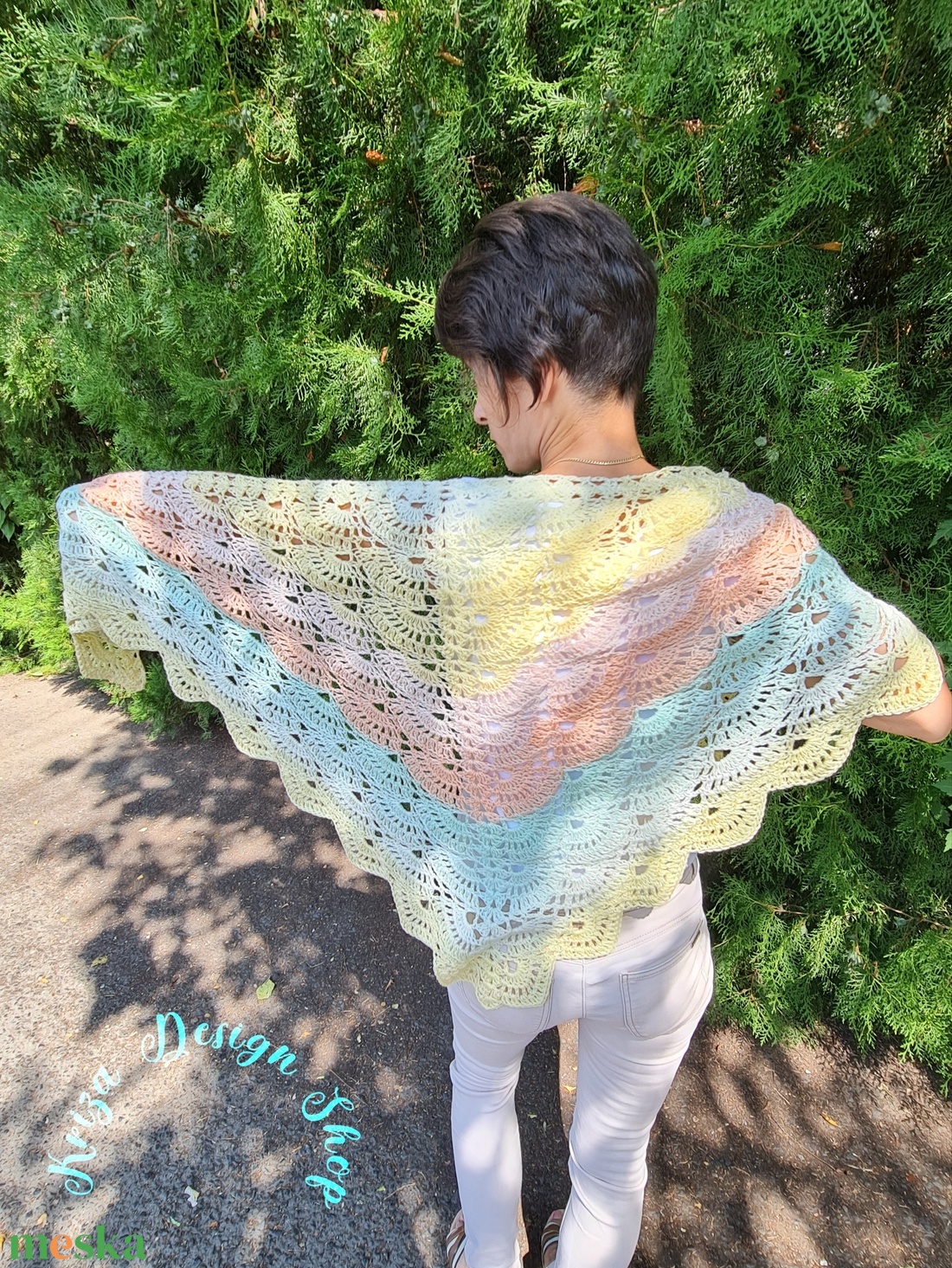 Kézműves horgolt csipke kendő - Mira shawl 1. - ruha & divat - sál, sapka, kendő - vállkendő - Meska.hu Kézműves horgolt csipke kendő - Mira shawl 1. - ruha & divat - sál, sapka, kendő - vállkendő - Meska.hu
