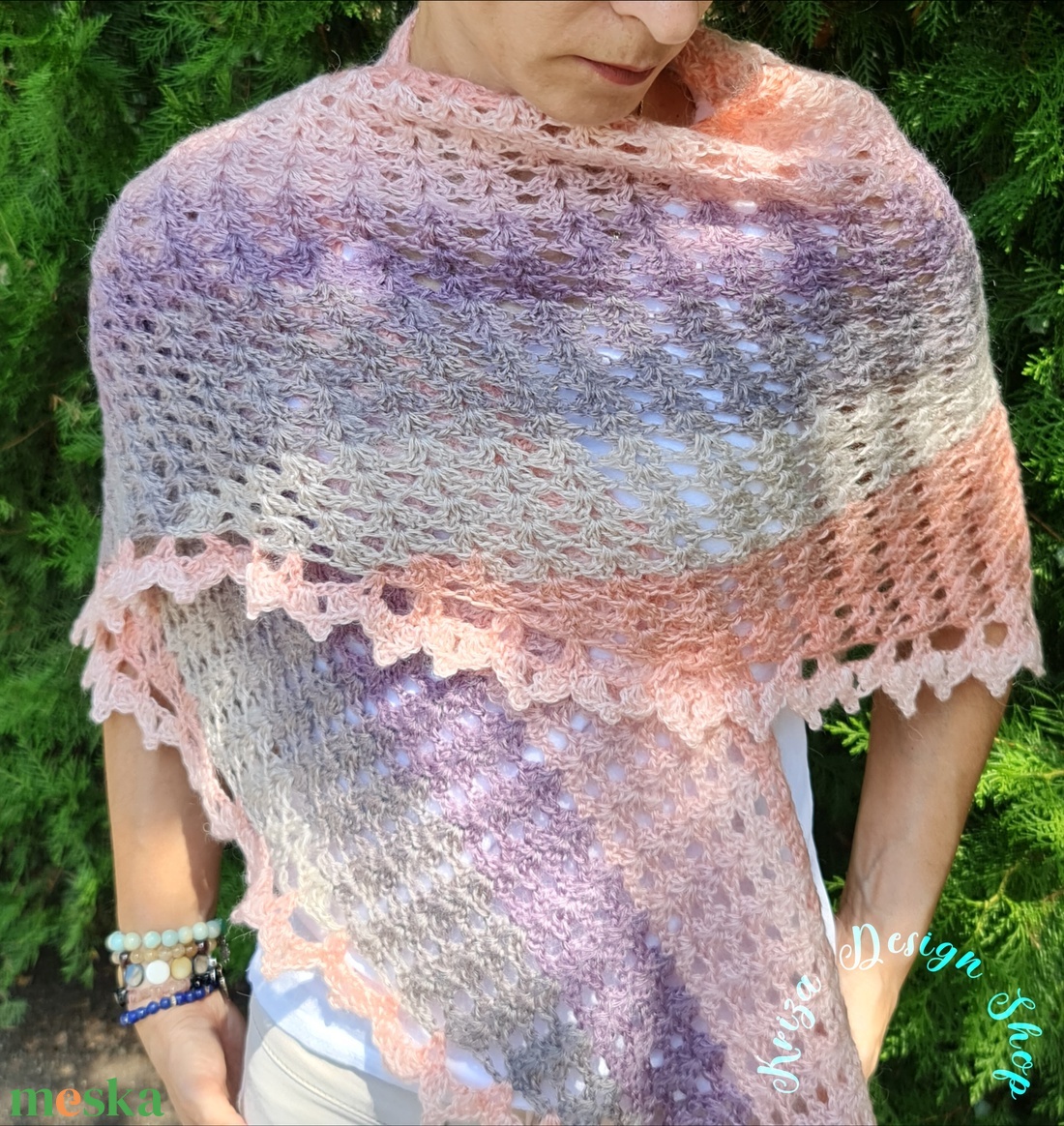 Kézműves horgolt csipke kendő - Sonata shawl - ruha & divat - sál, sapka, kendő - vállkendő - Meska.hu Kézműves horgolt csipke kendő - Sonata shawl - ruha & divat - sál, sapka, kendő - vállkendő - Meska.hu