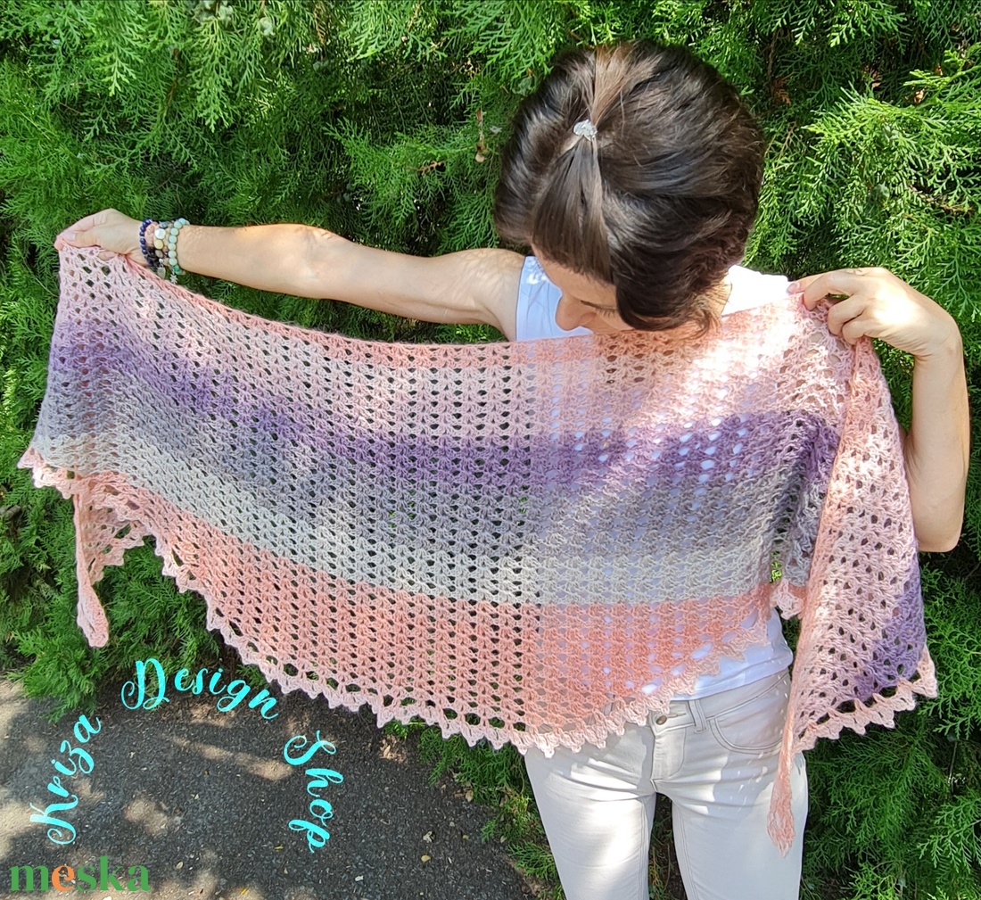 Kézműves horgolt csipke kendő - Sonata shawl - ruha & divat - sál, sapka, kendő - vállkendő - Meska.hu Kézműves horgolt csipke kendő - Sonata shawl - ruha & divat - sál, sapka, kendő - vállkendő - Meska.hu