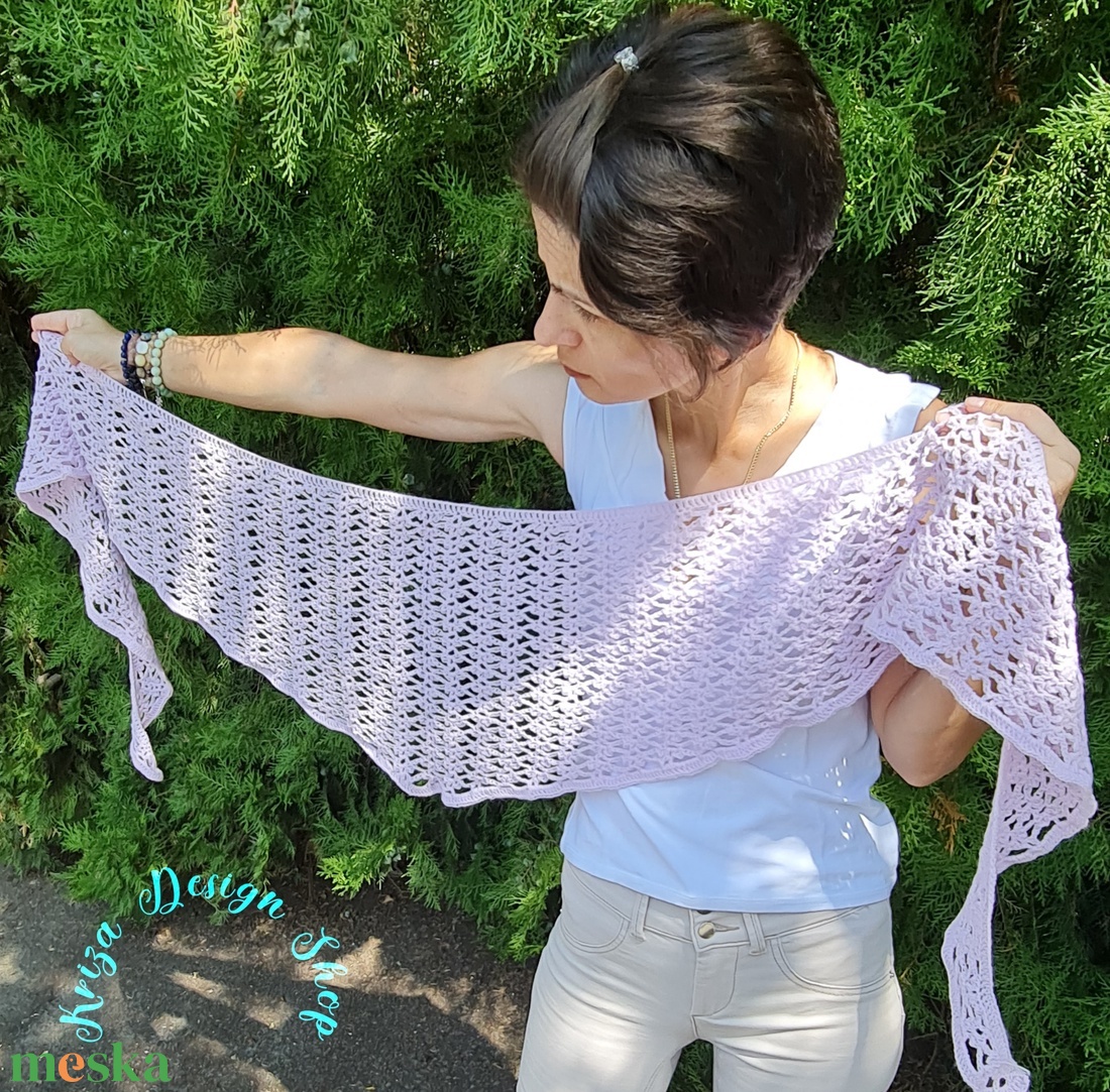 Kézműves horgolt csipke kendő - Summer Lace shawl - ruha & divat - sál, sapka, kendő - vállkendő - Meska.hu Kézműves horgolt csipke kendő - Summer Lace shawl - ruha & divat - sál, sapka, kendő - vállkendő - Meska.hu