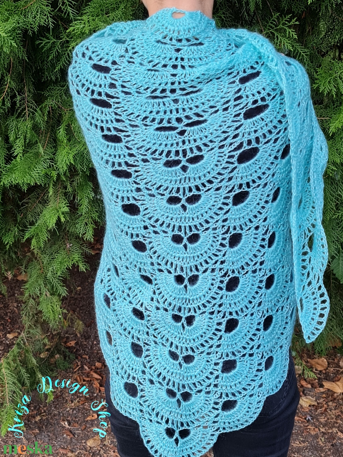 Kézműves horgolt csipke kendő - Aurora Shawl - ruha & divat - sál, sapka, kendő - vállkendő - Meska.hu Kézműves horgolt csipke kendő - Aurora Shawl - ruha & divat - sál, sapka, kendő - vállkendő - Meska.hu