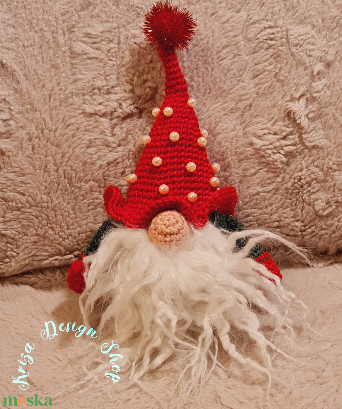 Kézműves horgolt kabalafigura - Karácsonyi gnome (Miksa) - játék & sport - plüssállat & játékfigura - manó - Meska.hu Kézműves horgolt kabalafigura - Karácsonyi gnome (Miksa) - játék & sport - plüssállat & játékfigura - manó - Meska.hu