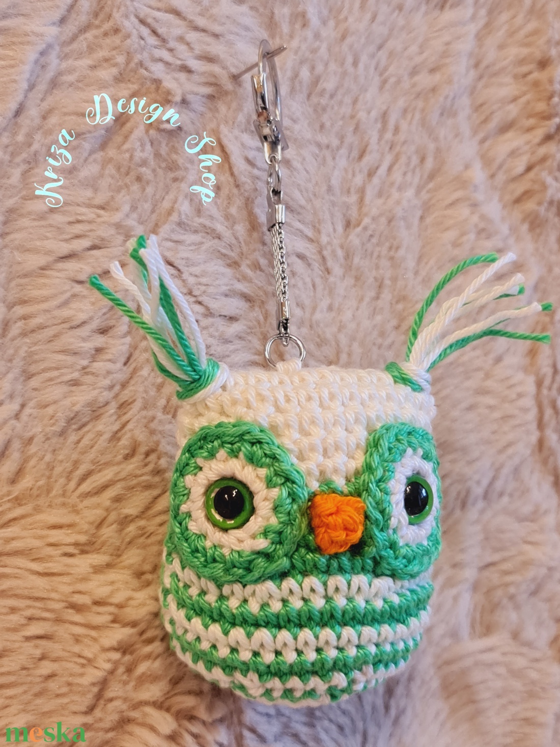 Kézműves horgolt kabalafigurás kulcstartó - Mini bagoly (Ferenc) - játék & sport - plüssállat & játékfigura - bagoly - Meska.hu Kézműves horgolt kabalafigurás kulcstartó - Mini bagoly (Ferenc) - játék & sport - plüssállat & játékfigura - bagoly - Meska.hu