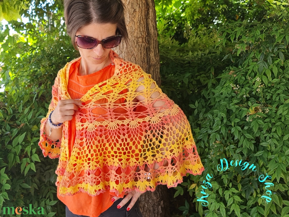 Kézműves horgolt csipke kendő - Innocencia shawl - ruha & divat - sál, sapka, kendő - kendő - Meska.hu Kézműves horgolt csipke kendő - Innocencia shawl - ruha & divat - sál, sapka, kendő - kendő - Meska.hu