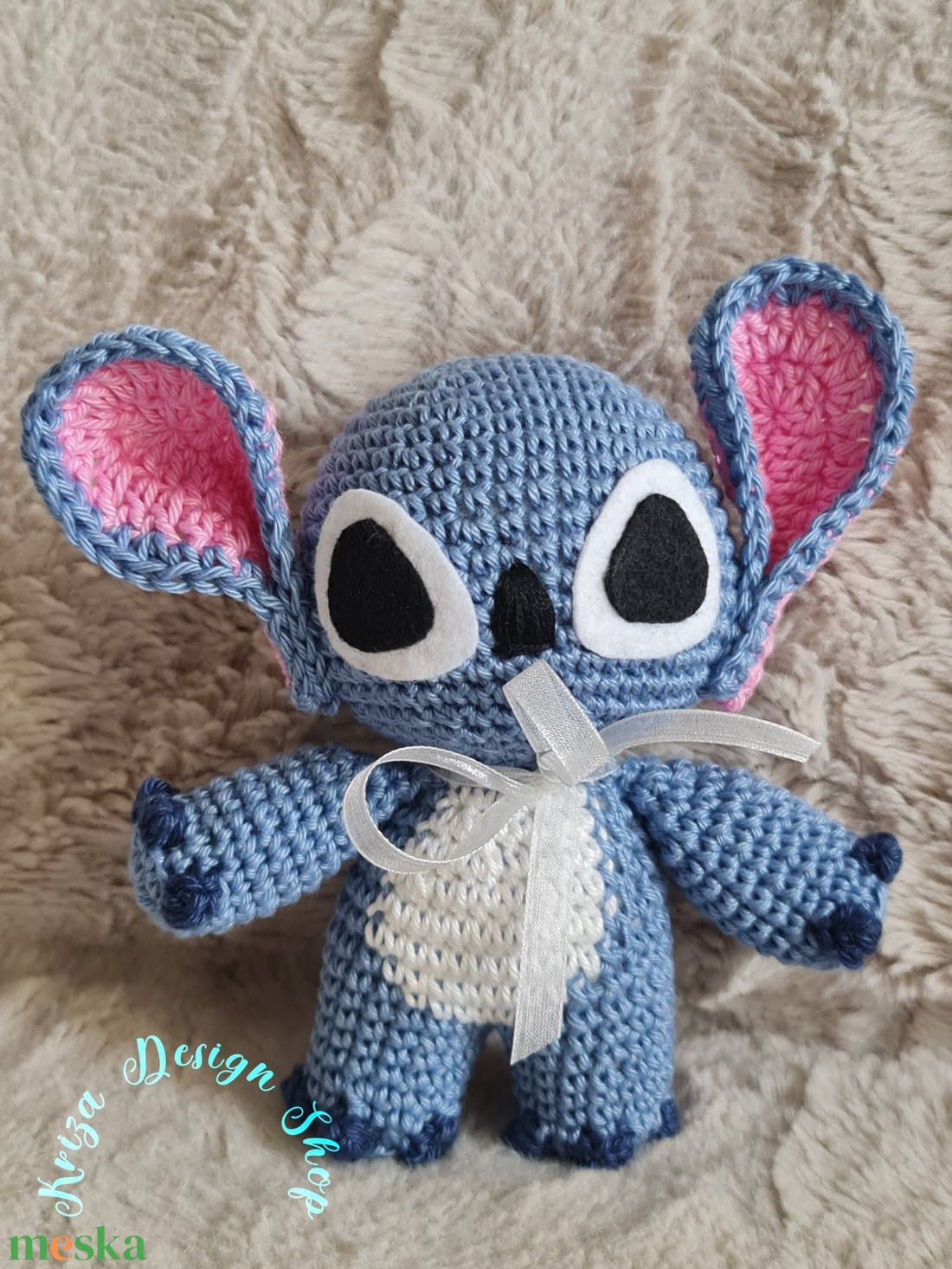 Kézműves horgolt kabalafigura - Stitch - játék & sport - plüssállat & játékfigura - más figura - Meska.hu Kézműves horgolt kabalafigura - Stitch - játék & sport - plüssállat & játékfigura - más figura - Meska.hu
