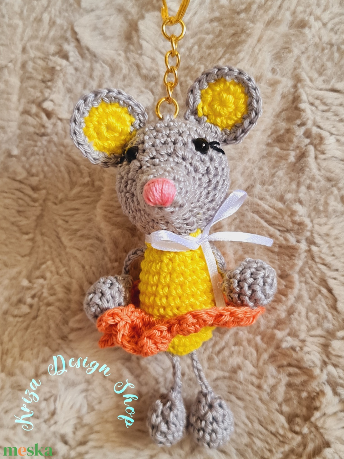 Kézműves horgolt kabalafigurás kulcstartó - Mini egér (Tina) - játék & sport - plüssállat & játékfigura - egér - Meska.hu Kézműves horgolt kabalafigurás kulcstartó - Mini egér (Tina) - játék & sport - plüssállat & játékfigura - egér - Meska.hu