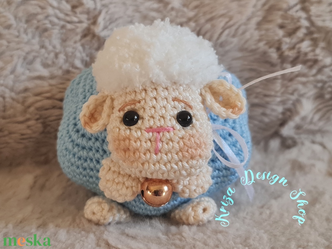 Kézműves horgolt kabala figura - Csillag bárányka (Felhő) - játék & sport - plüssállat & játékfigura - más figura - Meska.hu