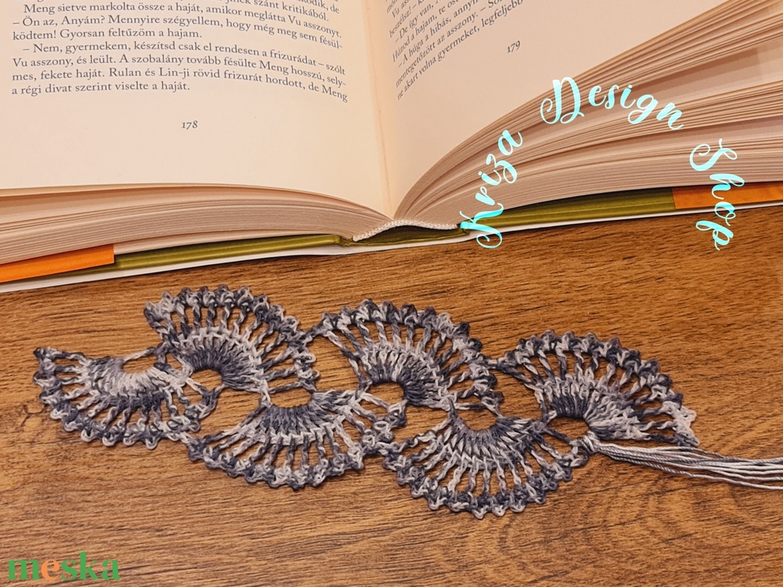 Kézműves horgolt csipke könyvjelző (Toronto) - könyv & zene - könyvjelző - Meska.hu