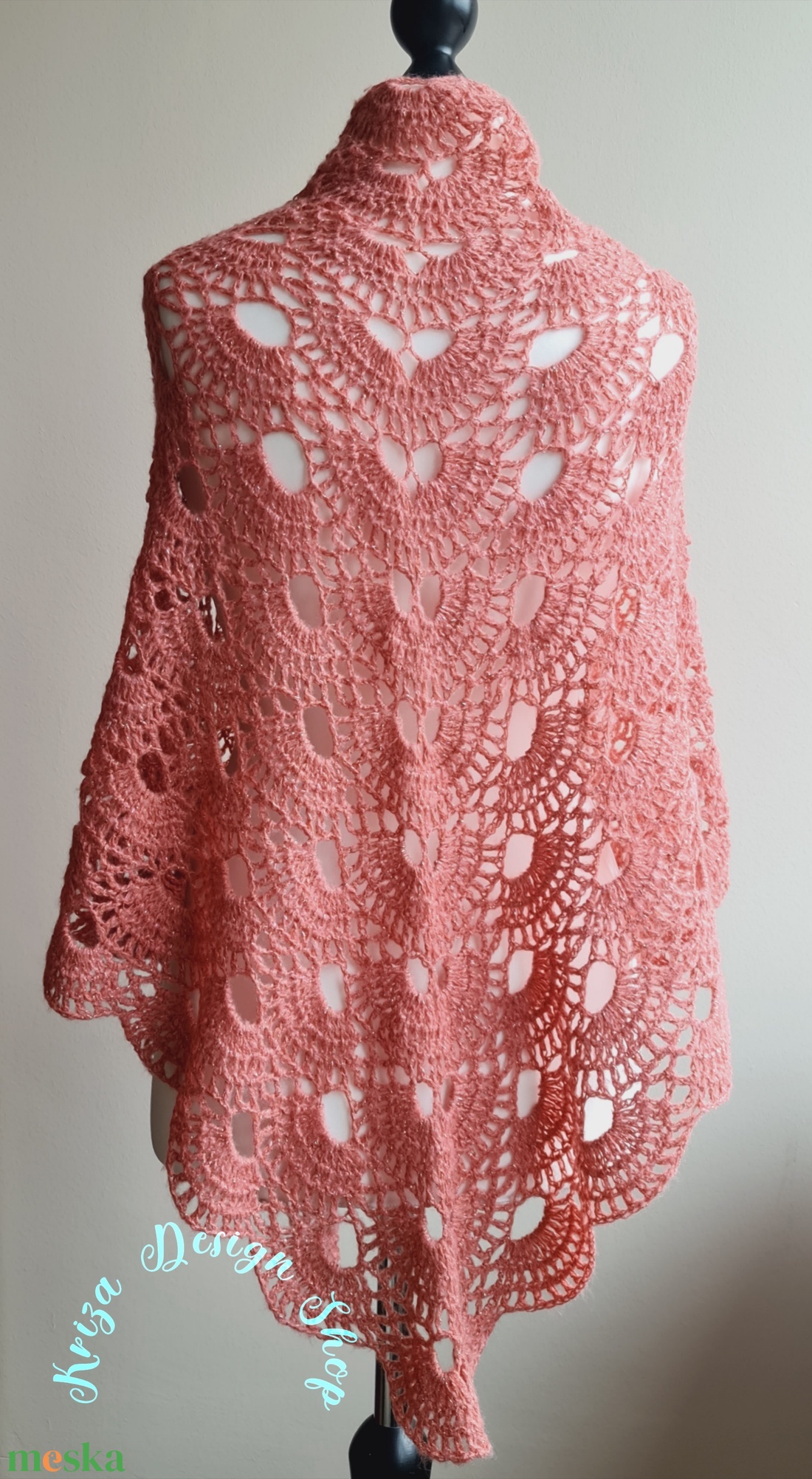 Kézműves horgolt csipke kendő - Fabolous Shawl - ruha & divat - sál, sapka, kendő - vállkendő - Meska.hu