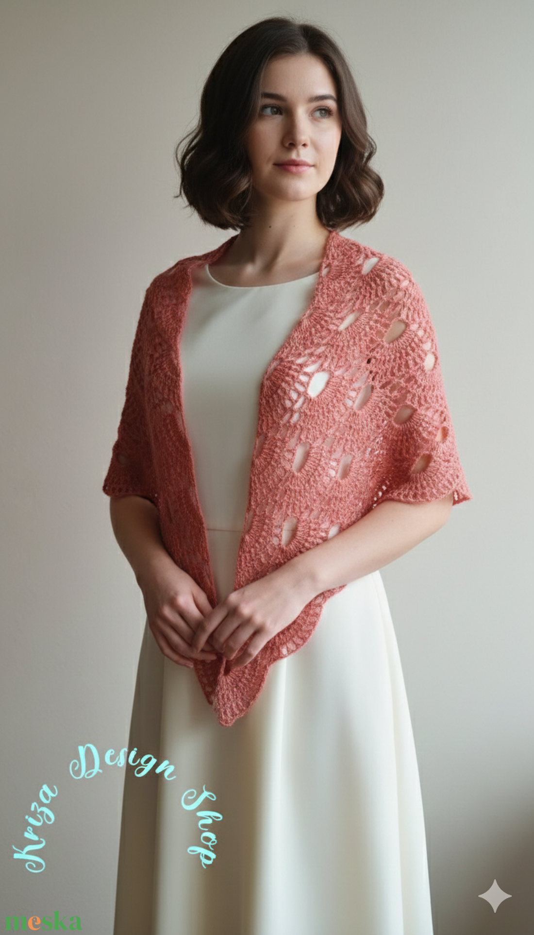 Kézműves horgolt csipke kendő - Fabolous Shawl - ruha & divat - sál, sapka, kendő - vállkendő - Meska.hu