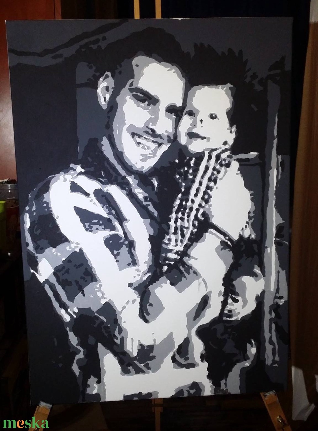 Személyre szabott festmény 20X30 cm - művészet - festmény - akril - Meska.hu