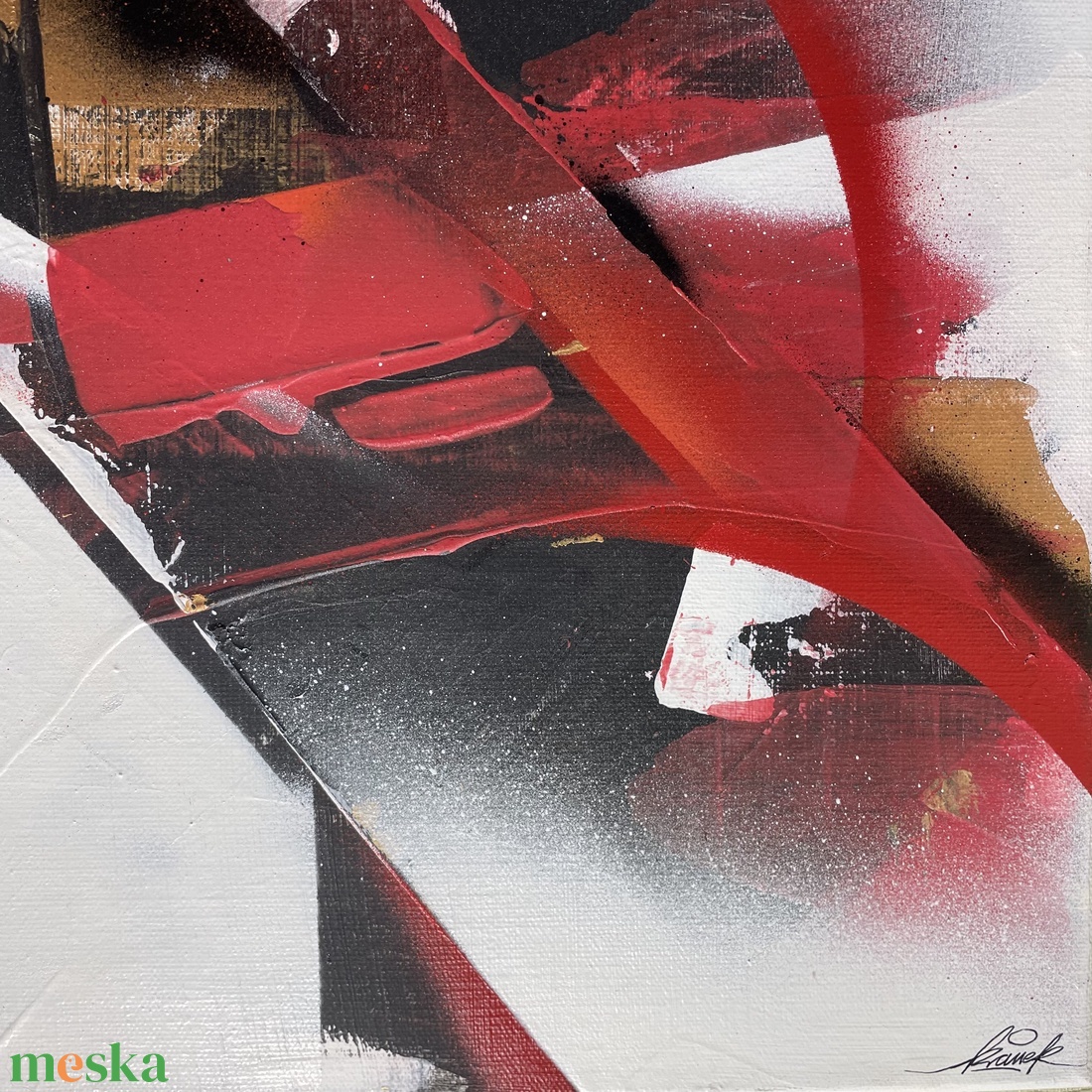 Time 50X50 - művészet - festmény - akril - Meska.hu