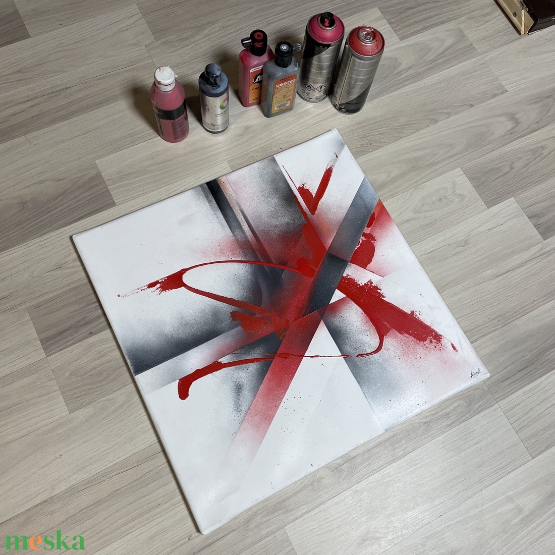 Mist 50X50 - művészet - festmény - akril - Meska.hu