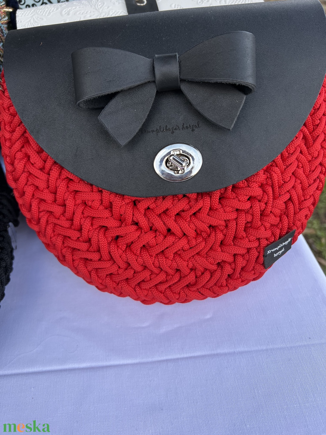 Horgolt crossbody táska - táska & tok - kézitáska & válltáska - kézitáska - Meska.hu