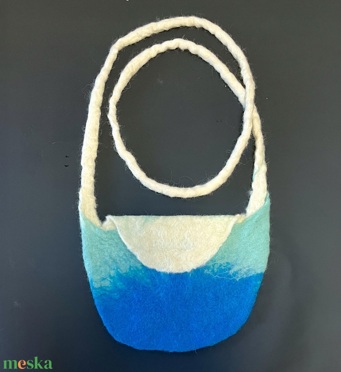 Színátmenetes nemez válltáska - táska & tok - kézitáska & válltáska - vállon átvethető táska - Meska.hu