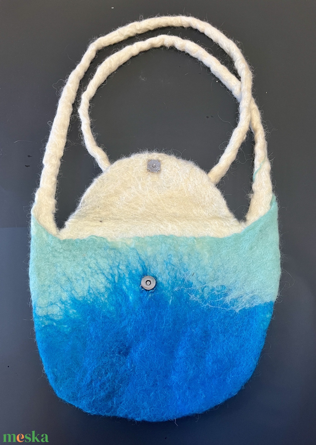 Színátmenetes nemez válltáska - táska & tok - kézitáska & válltáska - vállon átvethető táska - Meska.hu