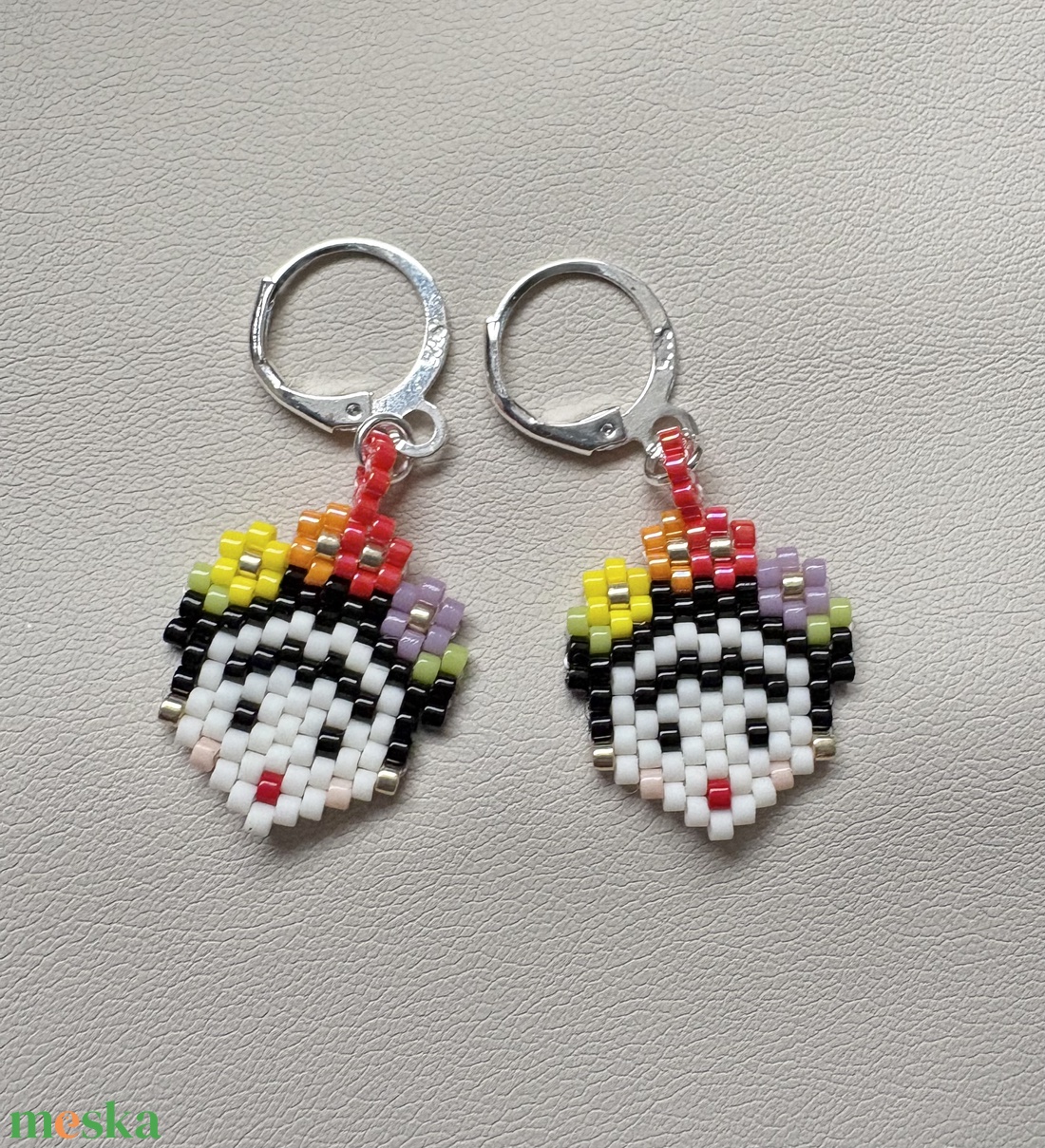 Miyuki fülbevaló - ékszer - fülbevaló - lógó fülbevaló - Meska.hu